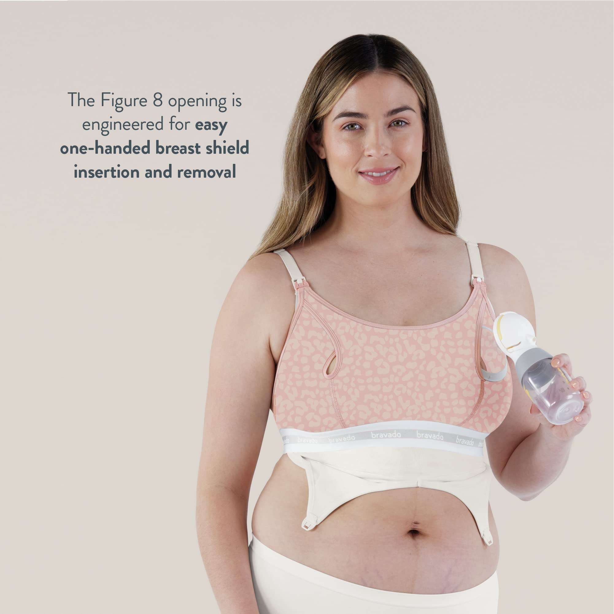 Bravado Designs Sustainable Hands-Free Pumping Accessory | Clip and Pump | Organic Cotton & Tencel™ Modal Blend | S-XL