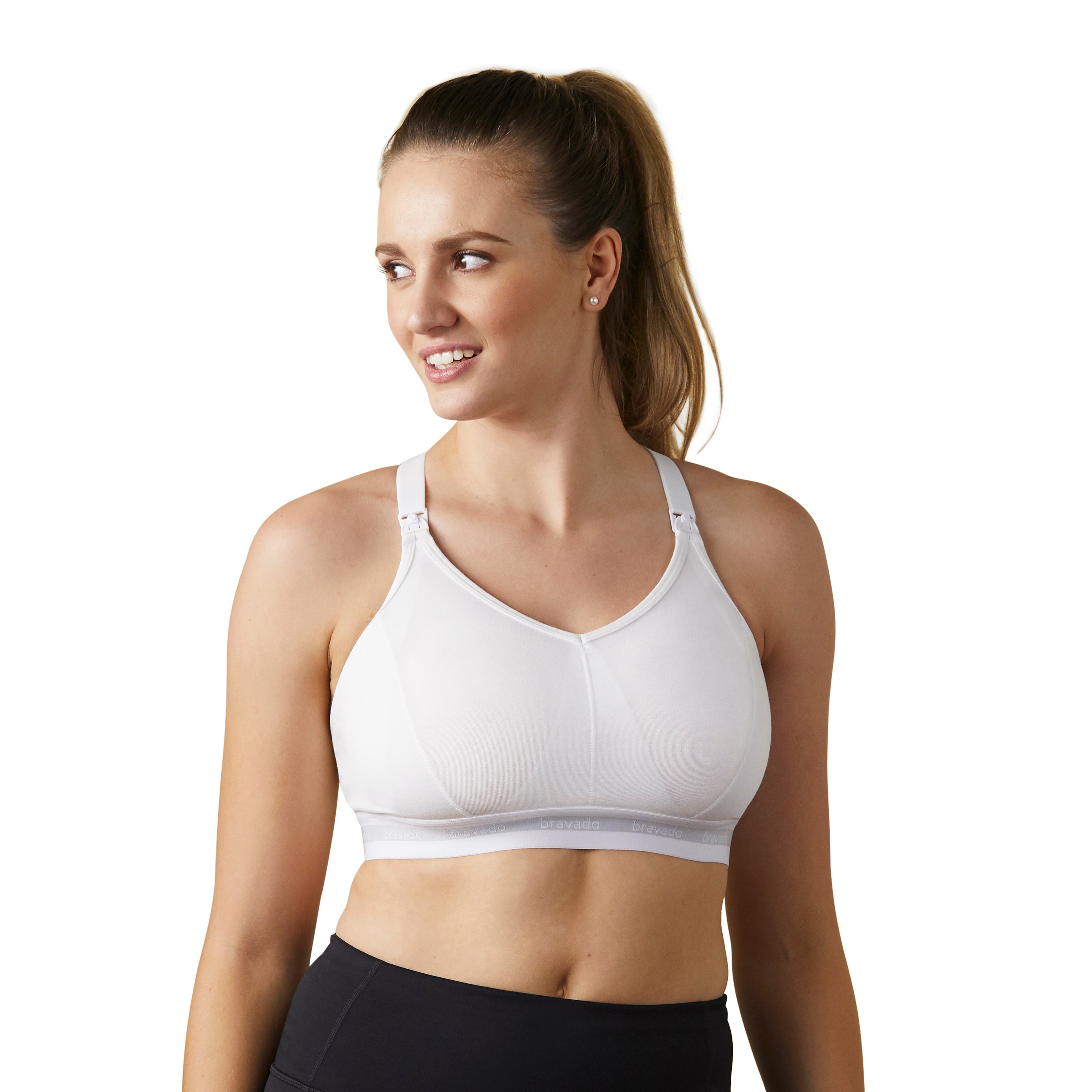Bravado Designs Sustainable Full Cup Maternity & Nursing Bra | Original | Organic Cotton & Tencel™ Modal Blend | Wireless (White 1015)