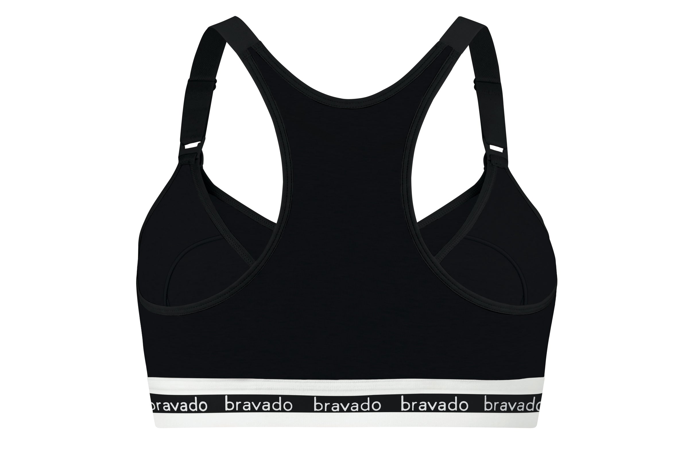 Bravado Designs Sustainable Pumping & Nursing Bra Original Organic Cotton Hands-Free (Black 12006)