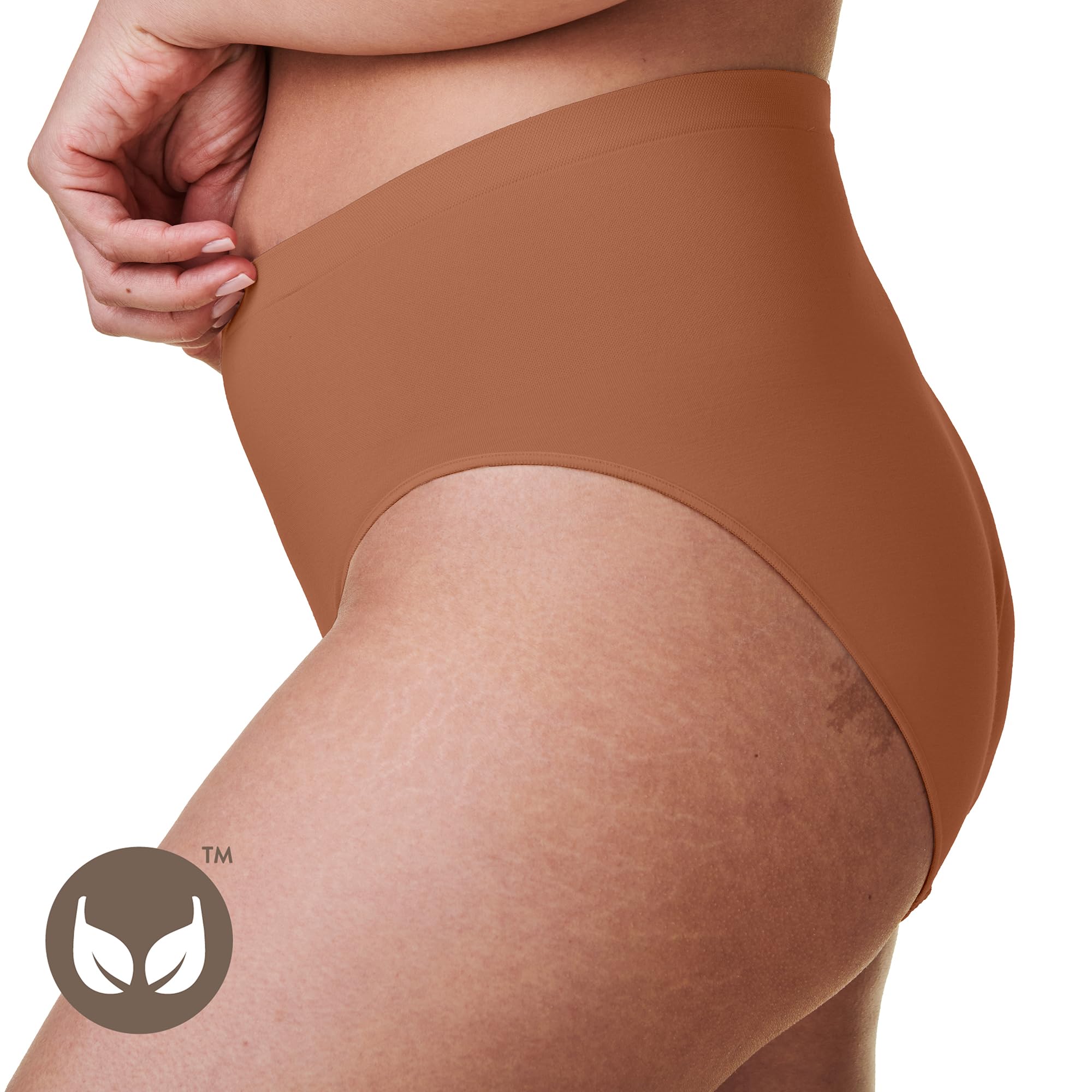 Bravado Designs Sustainable Panty | High-Rise | Seamless | Recycled Nylon, Organic Cotton & Modal Blend | XS-XXL