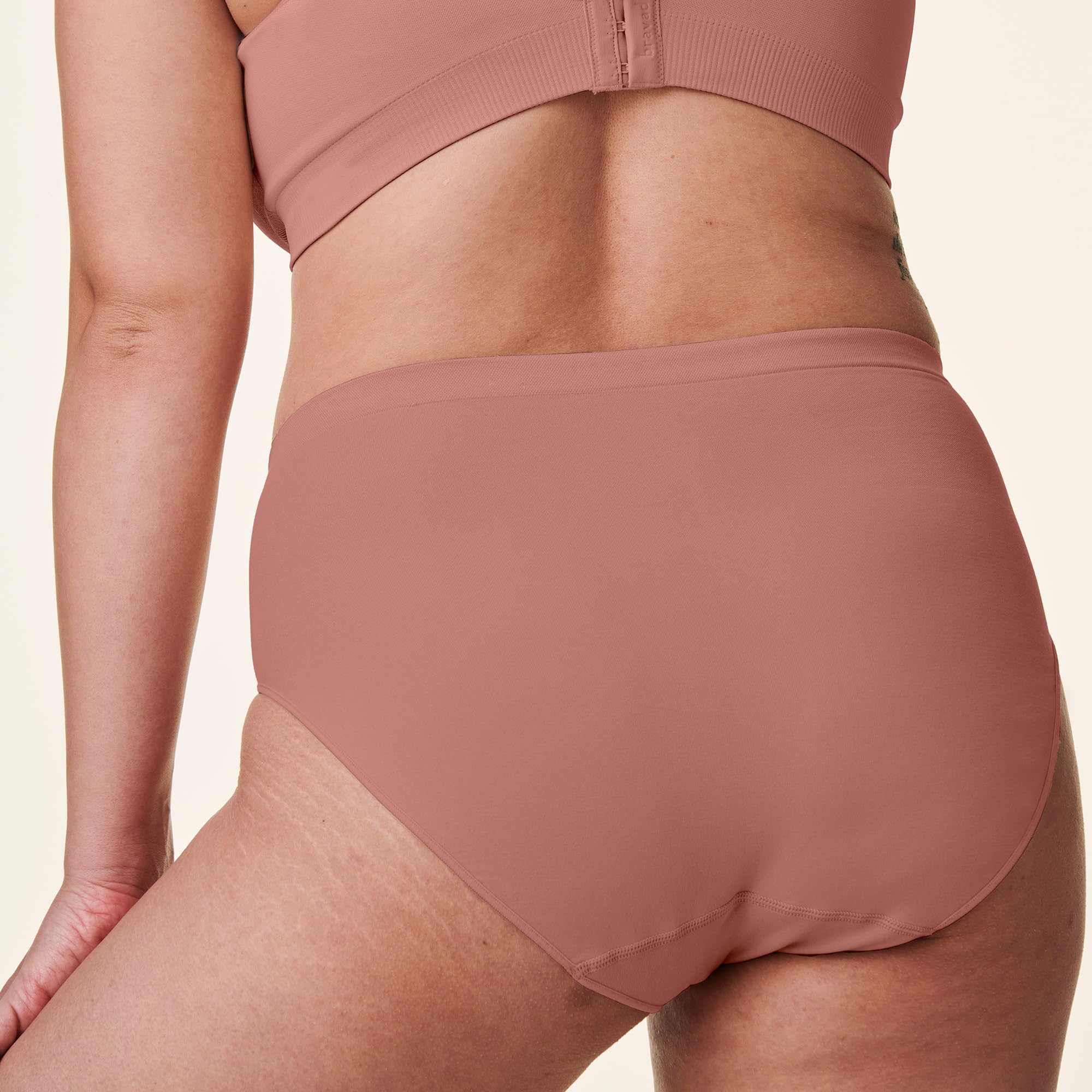Bravado Designs Sustainable Panty | High-Rise | Seamless | Recycled Nylon, Organic Cotton & Modal Blend | XS-XXL