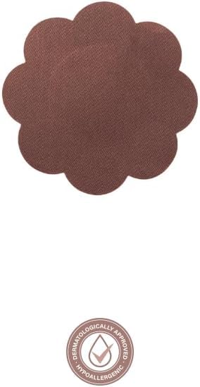 Bye Bra Silk Nipple Covers Women Pasties One Size XL Flower Shaped 4 Single-Use Pairs For Daily Wear Strong Henkel Adhesive