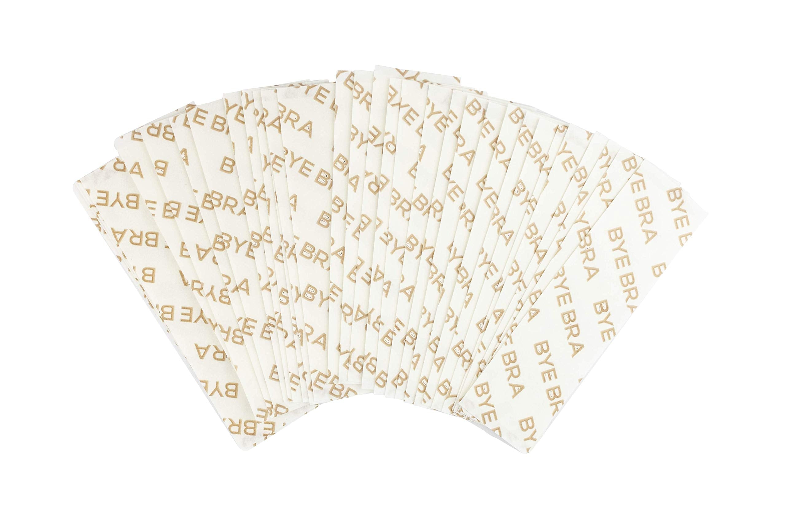 Bye Bra Extra Wide Dress Tape, 20 Pack, Transparent, 23mm x 82mm