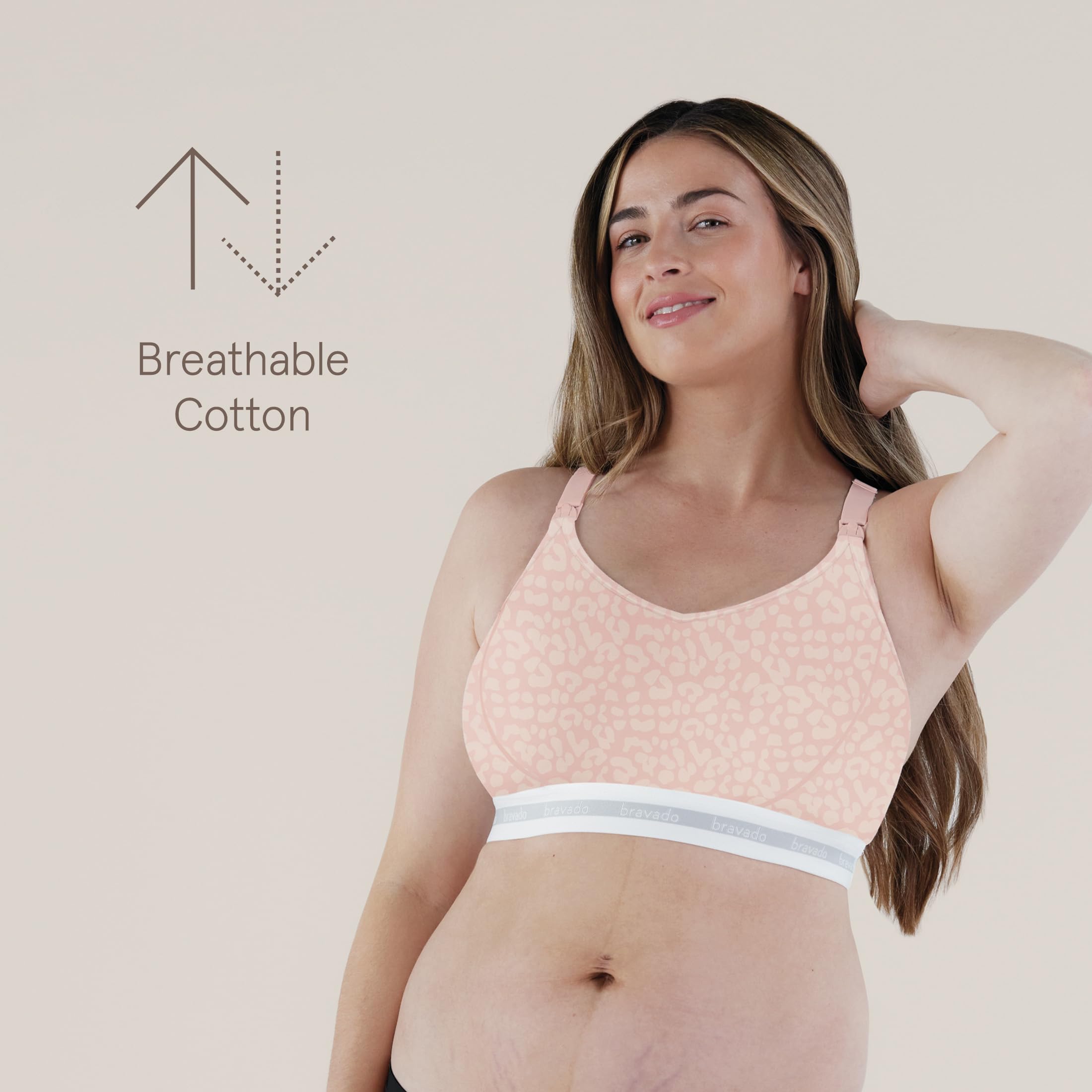 Bravado Designs Sustainable Full Cup Maternity & Nursing Bra | Original | Organic Cotton & Tencel™ Modal Blend | Wireless | DD/E - J Cup