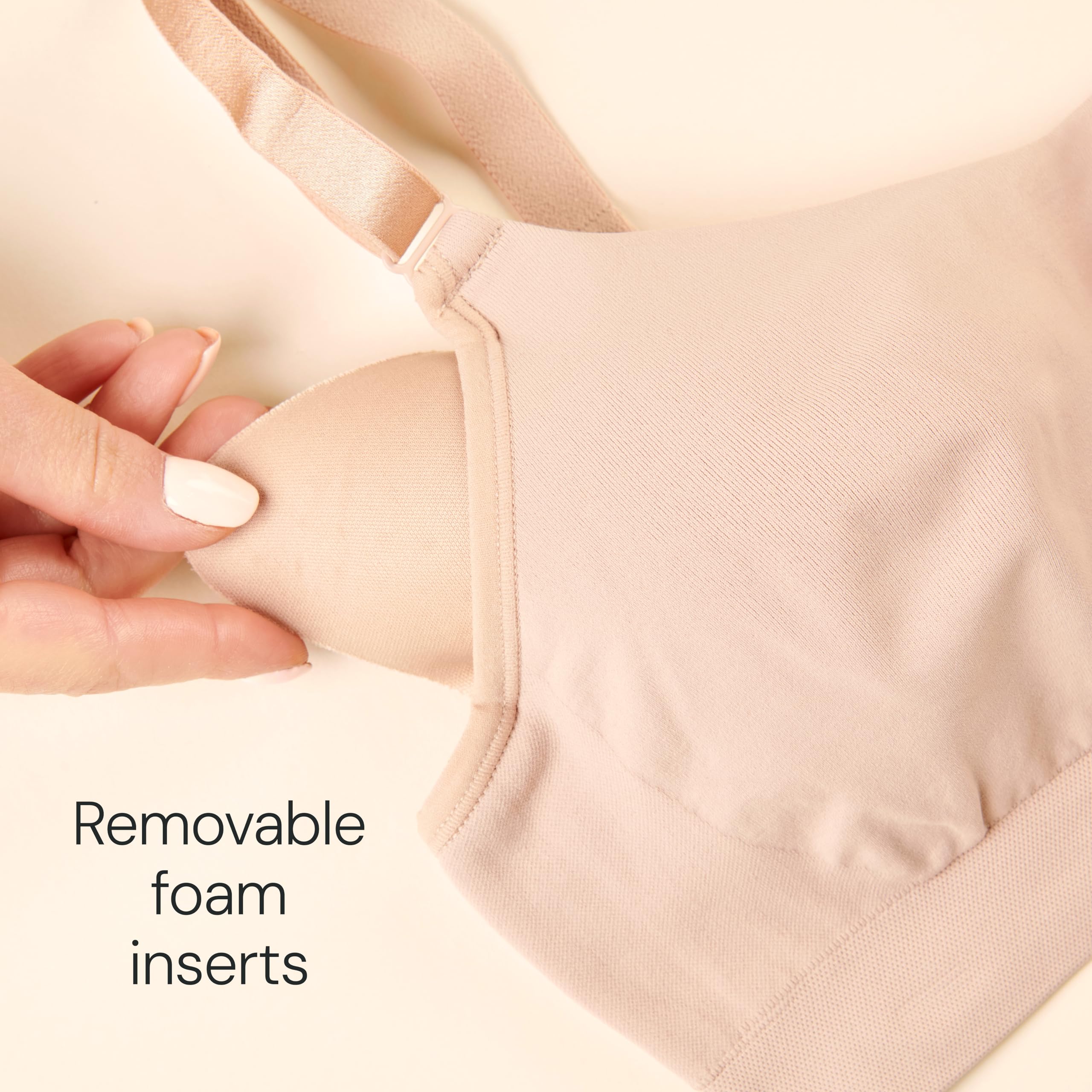 Bravado Designs Everyday Bra, Non Wired Balconette Bra for Women, Comfort Bra