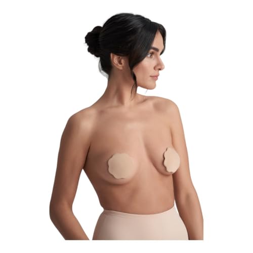 Bye Bra Nipple Covers-E29168 Nipple Covers Nude One Size