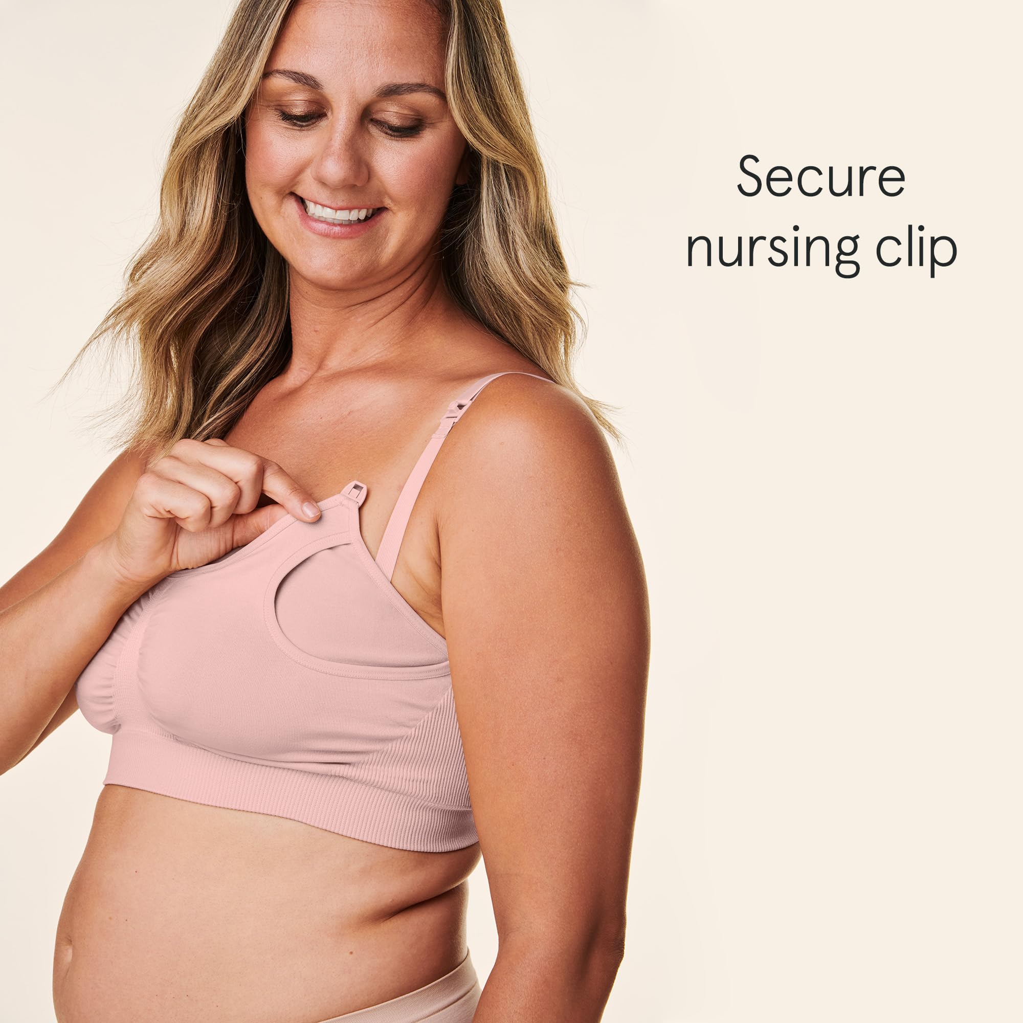 Bravado Designs Hands Free Pumping Bra & Nursing Bra 2-in-1 Seamless for Maternity & Breastfeeding