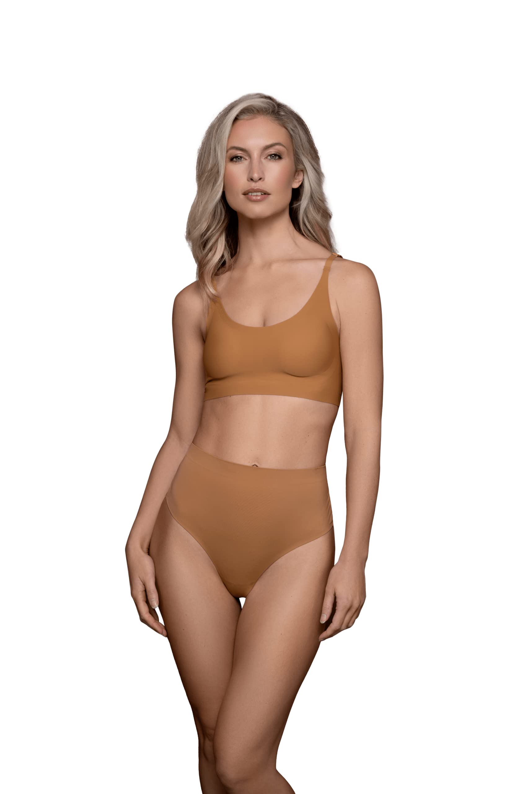 Bye Bra Invisible Mid Waist Thong, Light Control, Comfortable, Shapewear For Women, Soft Fabric, Lightweight Shapewear