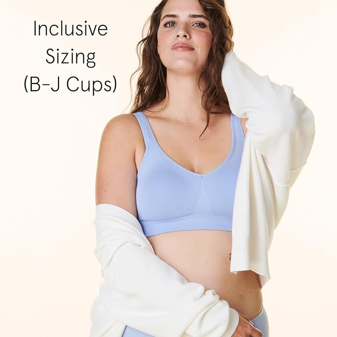 Bravado Designs Sculpt Seamless and Wireless Everyday Bra (Hydrangea Blue 11011)