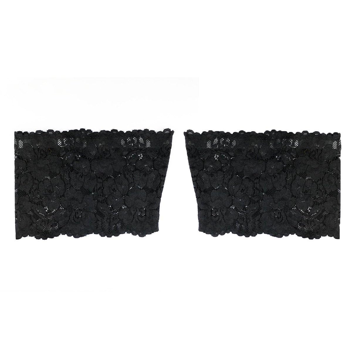 Bye Bra Lace Thigh Strips for Women, Anti Chafing and Chafing Bands, Prevent Inner Thigh Chafing, Beige and Black, S-XXL