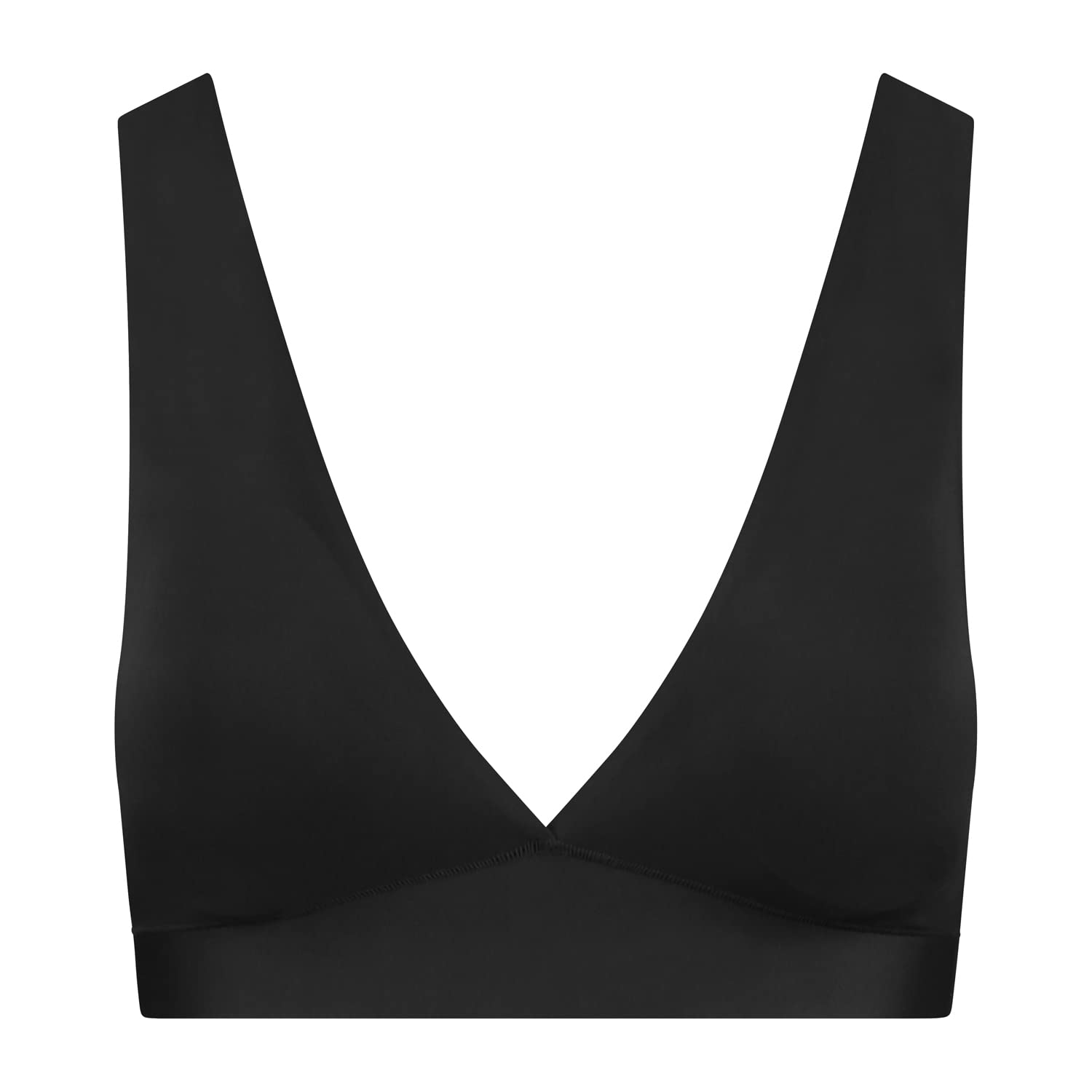 Bye Bra Bra Top Deep Plunge, Wide Shoulder Strap, Removable Padding, Breast Support, Wire Free Bra, Sculpting Shapewear
