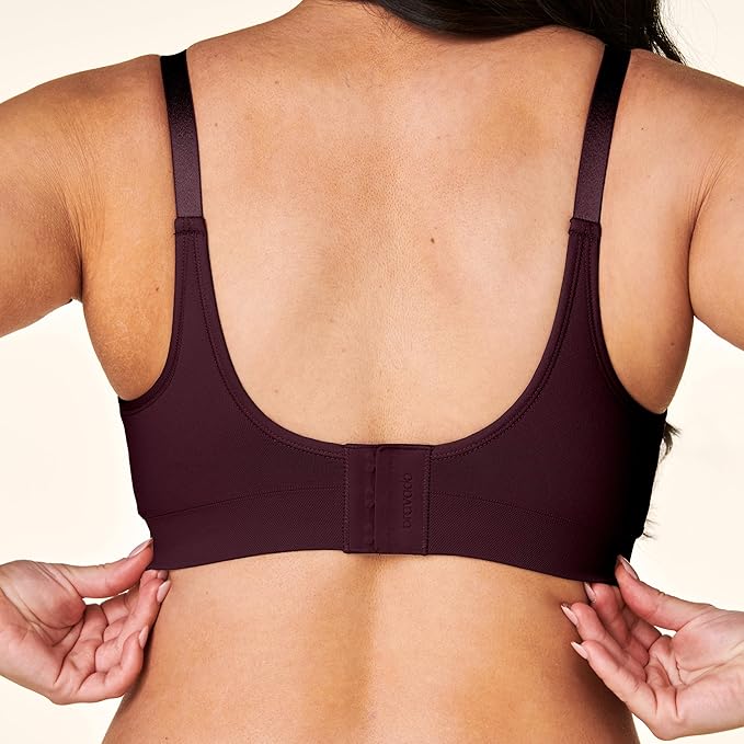 Bravado Designs Everyday Bra, Non Wired Balconette Bra for Women, Comfort Bra (Cherry 11058)