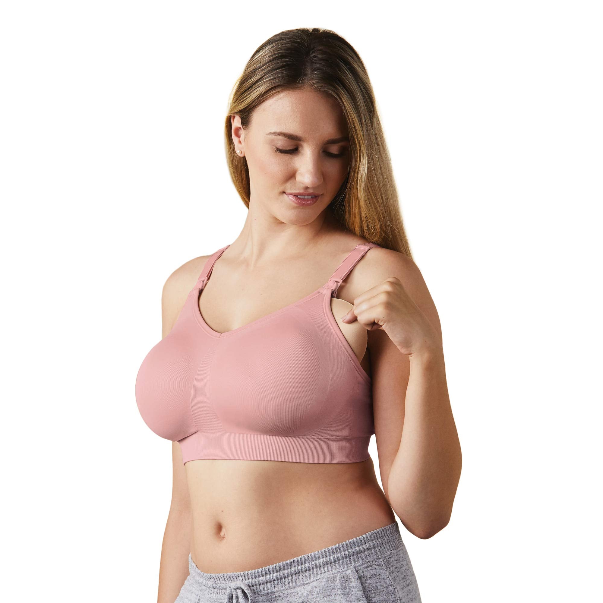 Bravado! Body Silk Seamless Nursing Bra 1401 (M, Dusted Peony)