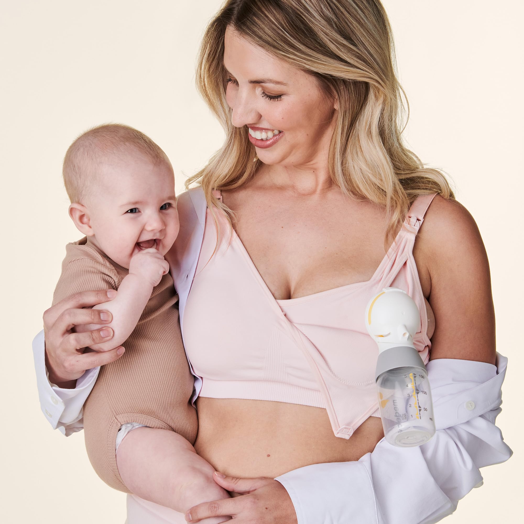 Bravado Designs 3-in-1 Nursing and Pumping Bra Hands Free for Maternity and Breastfeeding, Wearable Breast Pump Bra