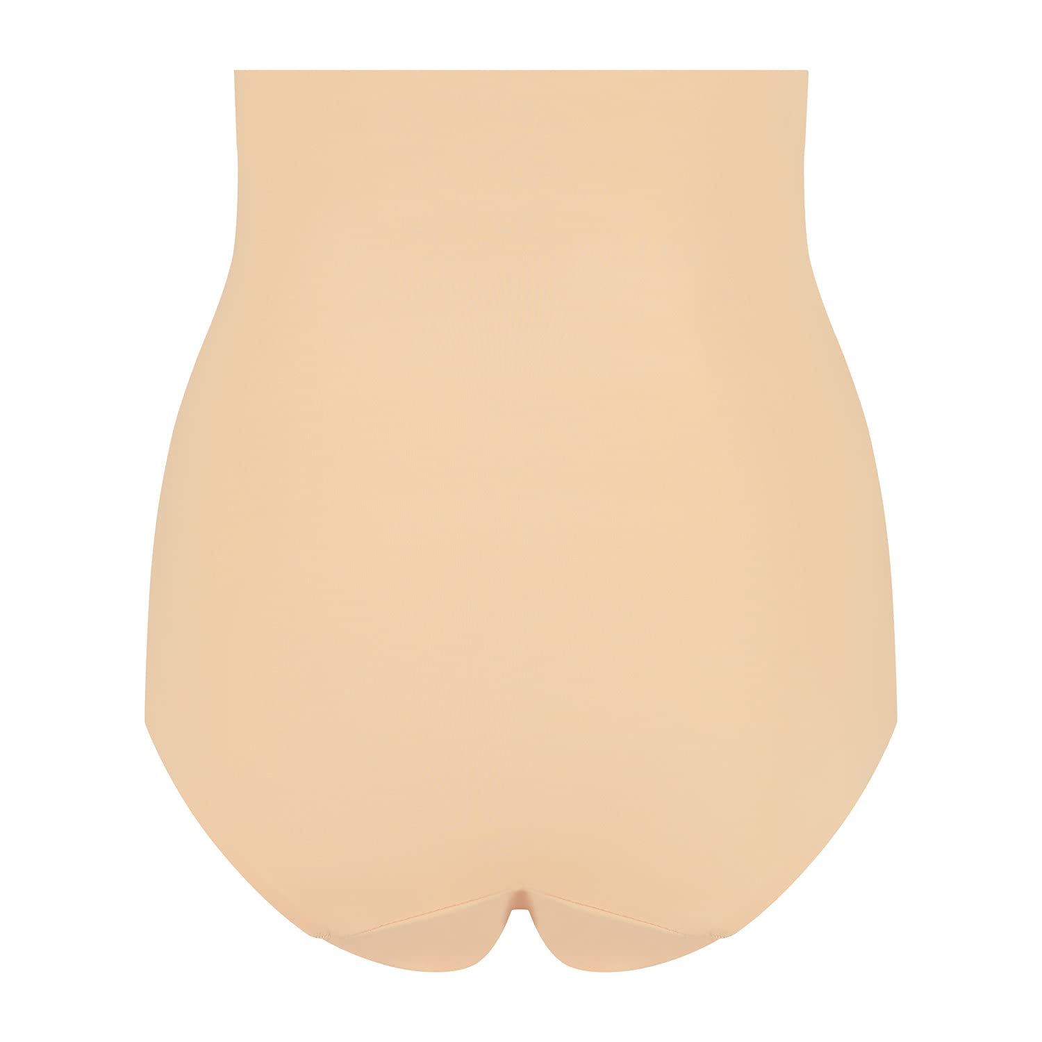Bye Bra Invisible high waist brief, Seamless Shapewear, light tummy control knickers, Smooth Shaping Comfortable Underwear, Nude and Black, S-XL (Beige, L)