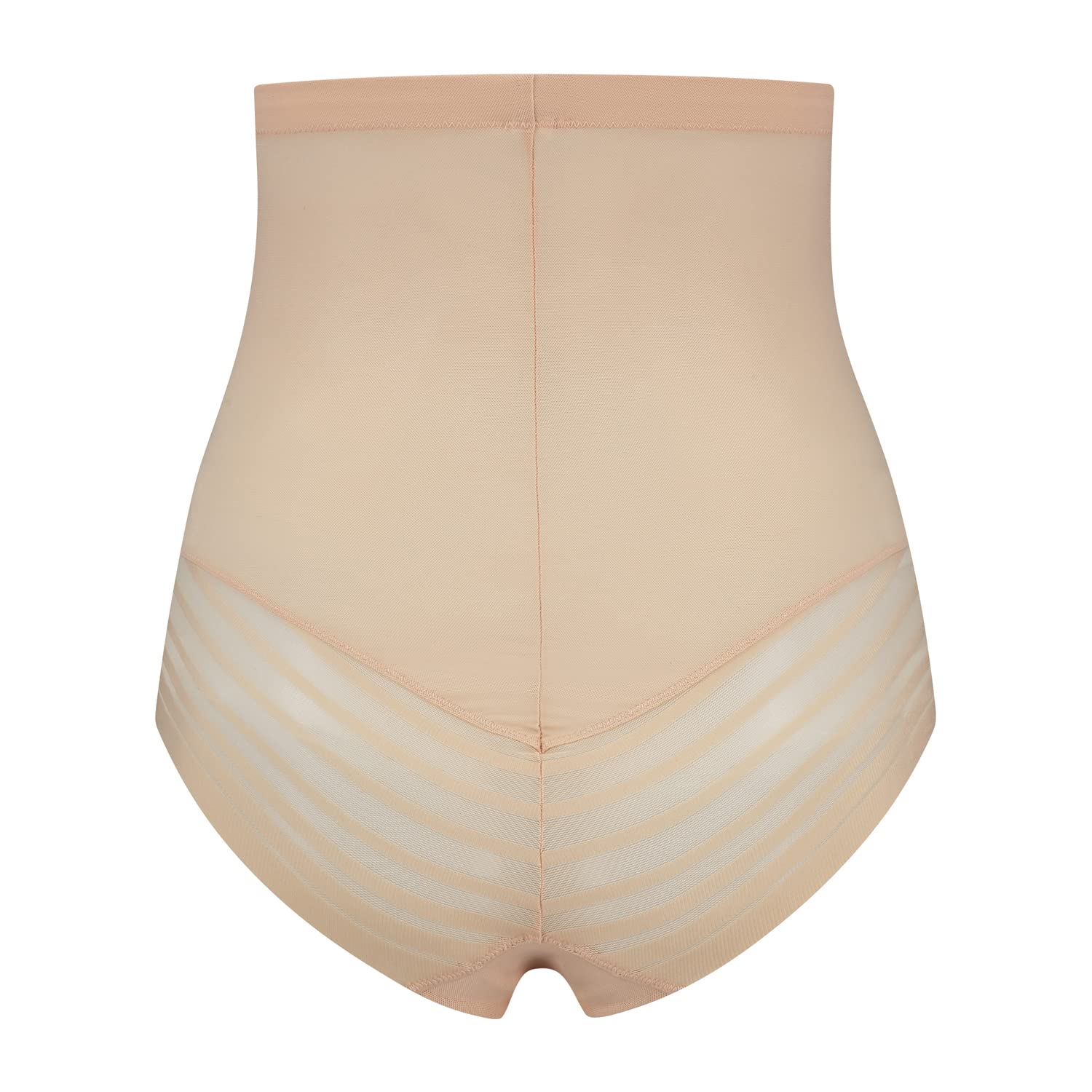 Bye Bra Powermesh High Waist Brief, High Control, Double-Layer Front Panel, Cotton Crutch, Silicone Strap, Shapewear For Women, Powermesh Shapewear