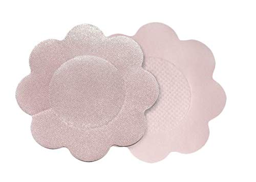 Bye Bra Adhesive Breast Lift Tapes, Bra Stickers, Boob Tape, Cleavage Enhancement - with Nude Silk Nipple Covers 3 Single-use Pairs