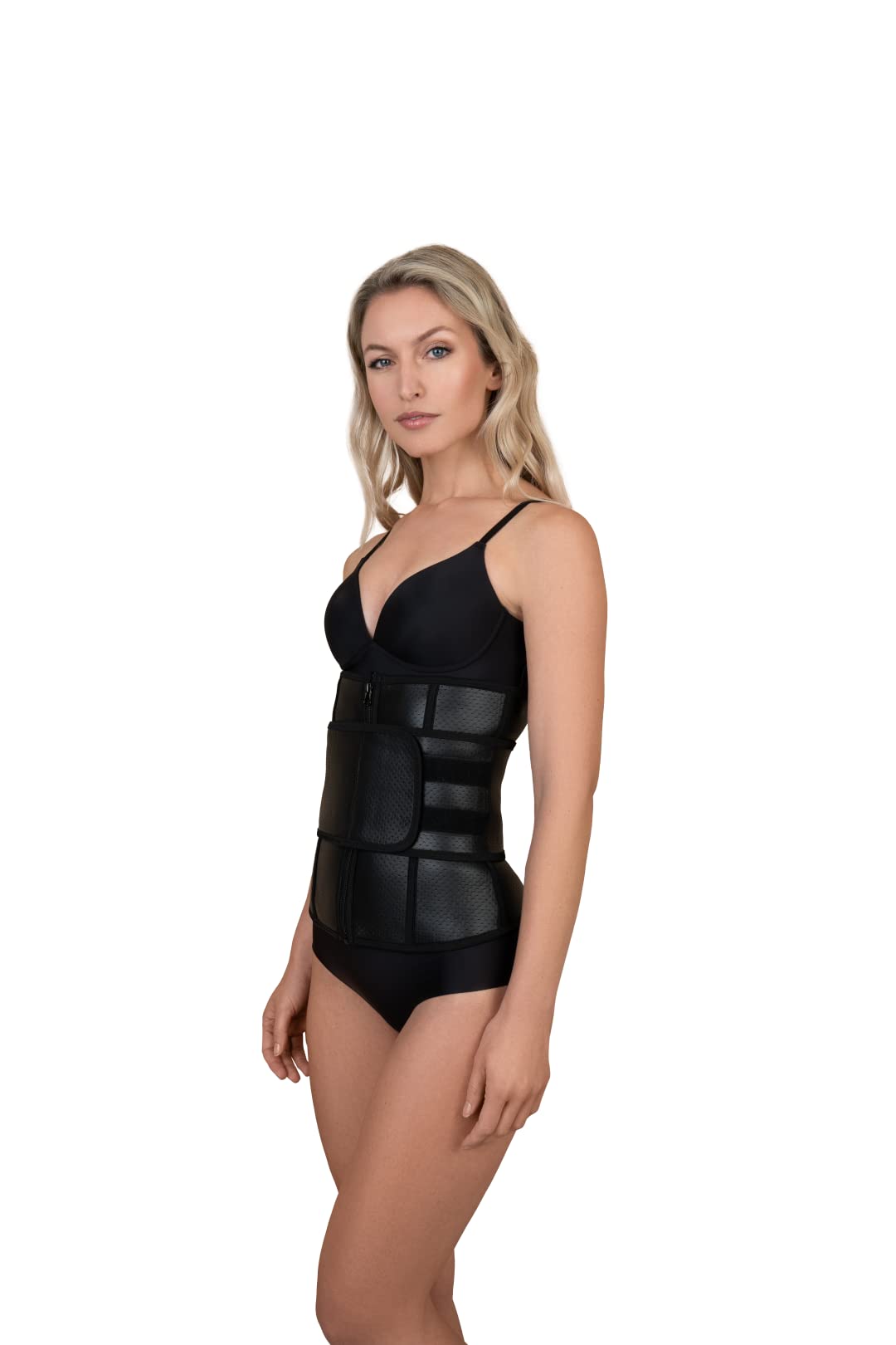 Bye Bra High Waist Nipper, Waist Cincher, Waist Trainer, Waist Shapewear, High Back Support, Comfortable, Zipper and Velcro Closure