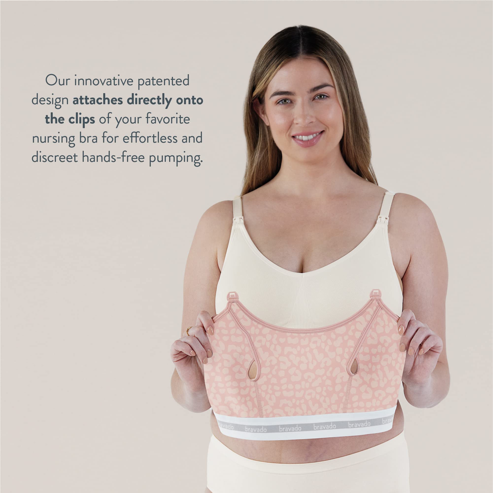 Bravado Designs Sustainable Hands-Free Pumping Accessory | Clip and Pump | Organic Cotton & Tencel™ Modal Blend | S-XL