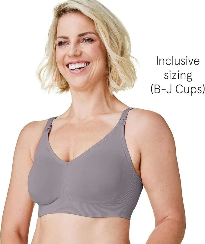 Bravado Body Silk Seamless Nursing Wire Free Maternity Bra (Silver 1401)