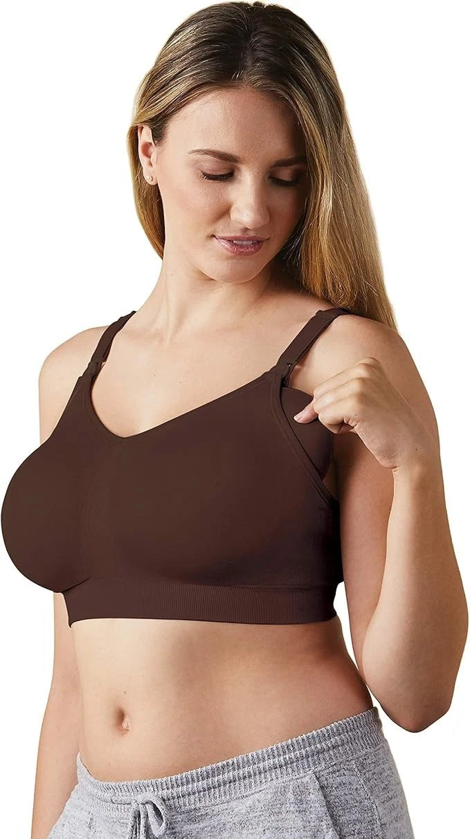 Bravado Body Silk Seamless Nursing Wire Free Maternity Bra (Chocolate 1401)