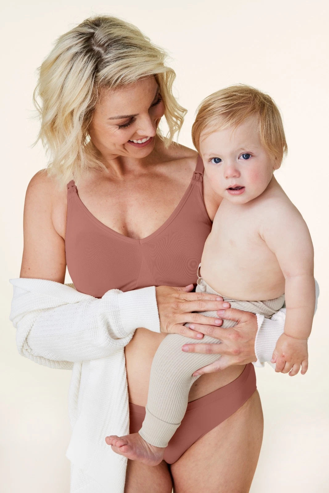 Bravado Body Silk Seamless Nursing Wire Free Maternity Bra (Roseclay 1401)