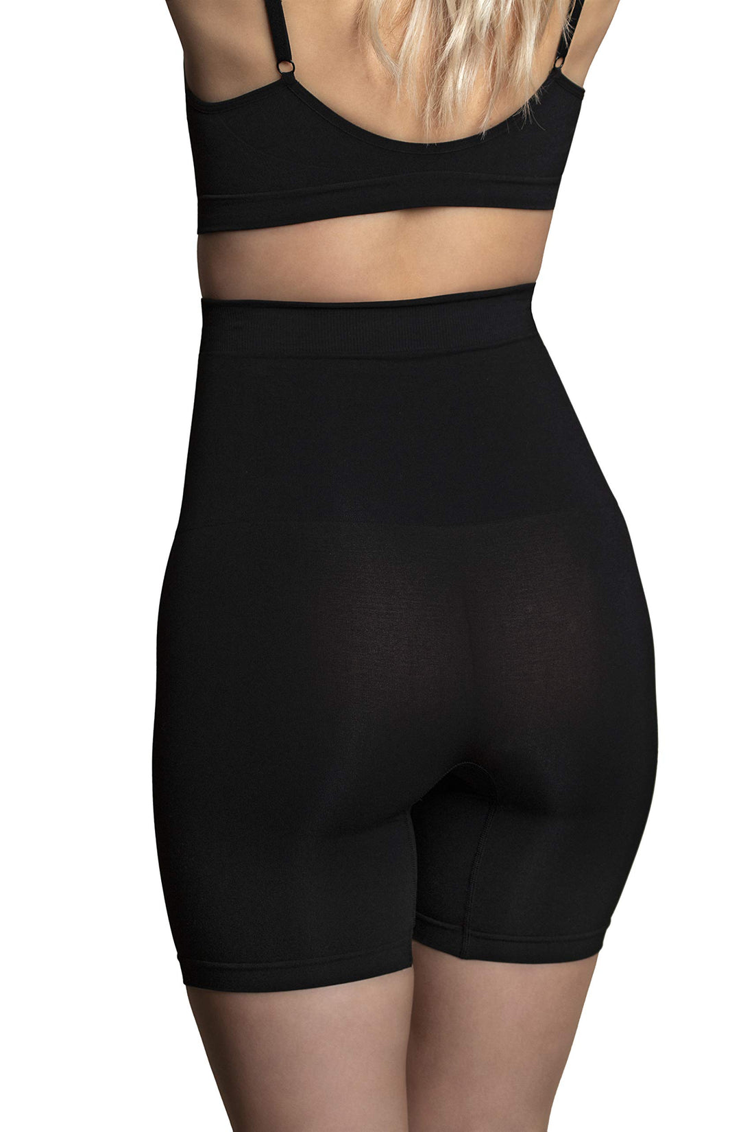 Bye Bra Seamless Shorts, Shaping Shorts, Medium Tummy Control, Butt Lift, Shapewear for Women, Black/Beige Size: S- XXL