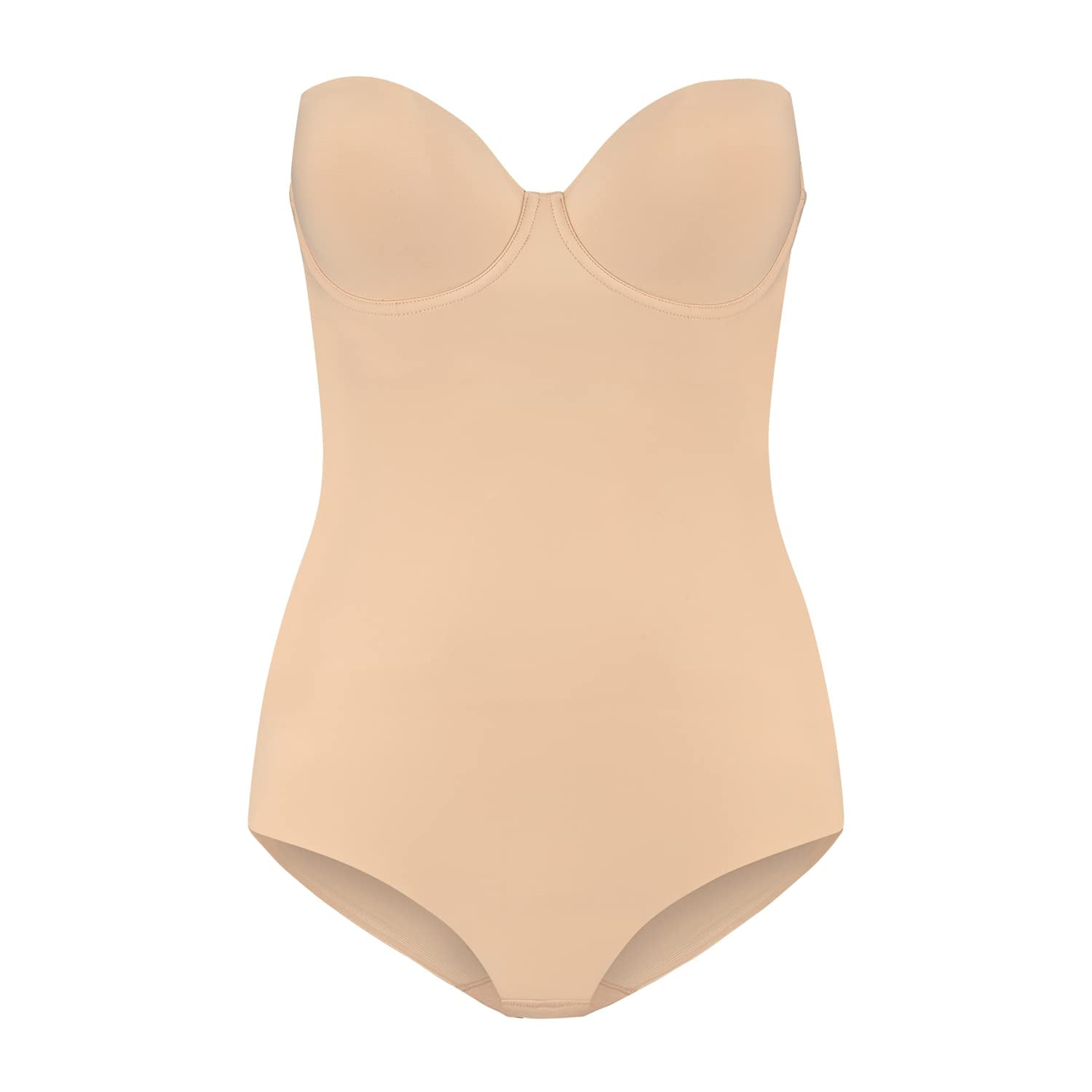 Bye Bra Sculpting Bodysuit, Padded Breast Cups, Removable Shoulder Straps, Shapewear for Women, 2 Colors, S-XXL