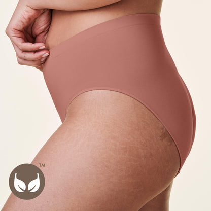 Bravado Designs Sustainable Panty | High-Rise | Seamless | Recycled Nylon, Organic Cotton &amp; Modal Blend | XS-XXL