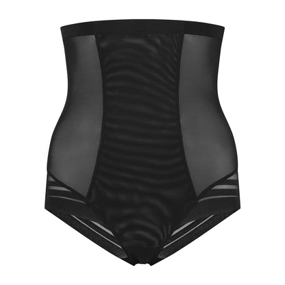 Bye Bra Powermesh High Waist Brief, High Control, Double-Layer Front Panel, Cotton Crutch, Silicone Strap, Shapewear For Women, Powermesh Shapewear