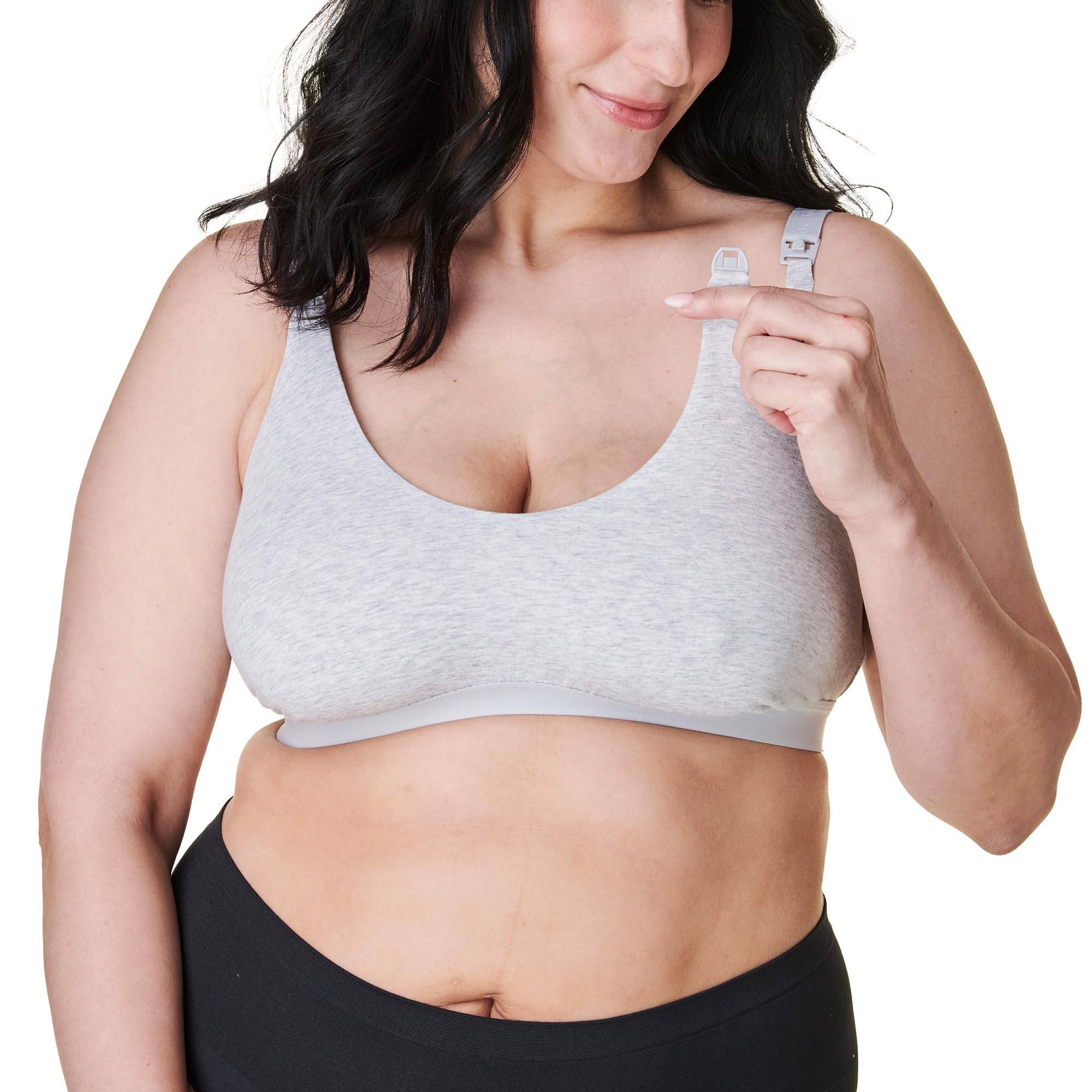 Bravado Designs Women's Cotton Pullover Maternity & Nursing Wireless Full Coverage Bra