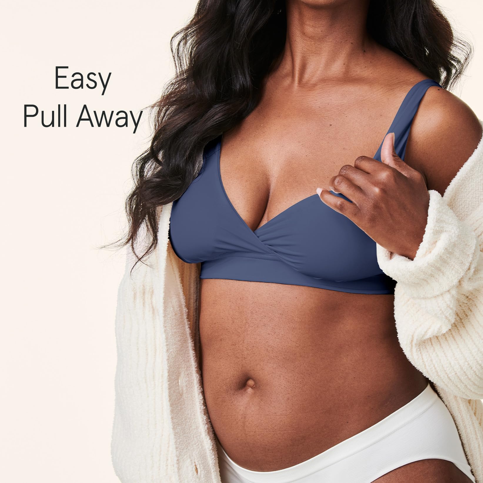 BRAVADO! DESIGNS Ballet Nursing Sleep Bra | Pull Away for Breastfeeding | Dusk |