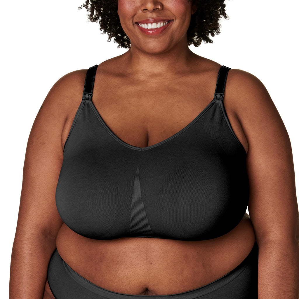 Bravado Designs Body Silk Seamless Nursing Bra for Breastfeeding, Extended Cup Wireless Maternity Bra