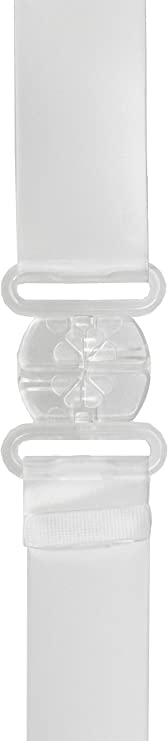 Bye Bra Silicone Low Back Bra Straps, Converter for 1 & 2-Hook, Lower Back by 10cm, Transparent, Adjustable