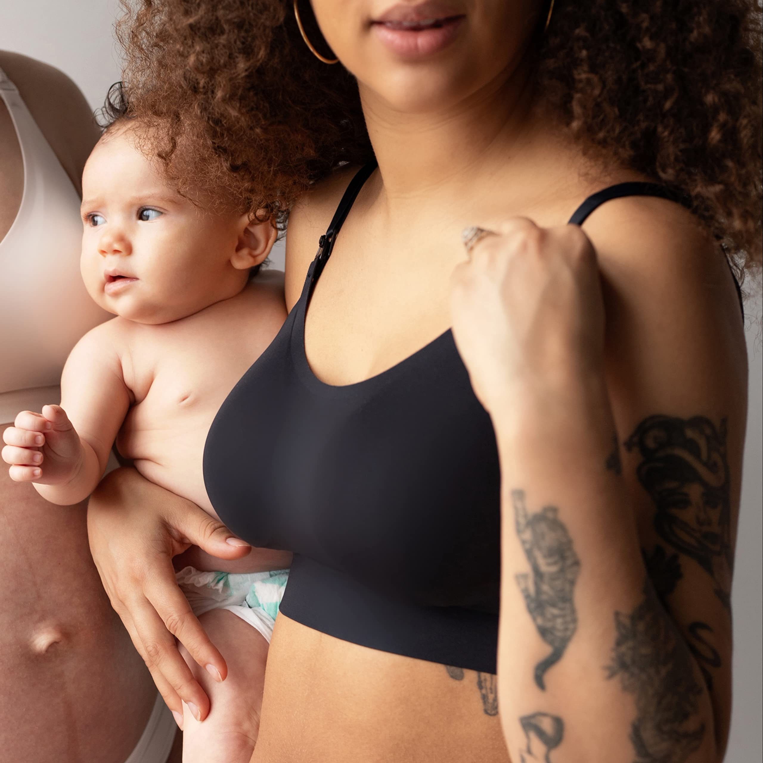 Bravado Designs Women's Elation Nursing Bra Seamless Full Coverage Smooth Wireless Pullover Maternity Bra S-XXL