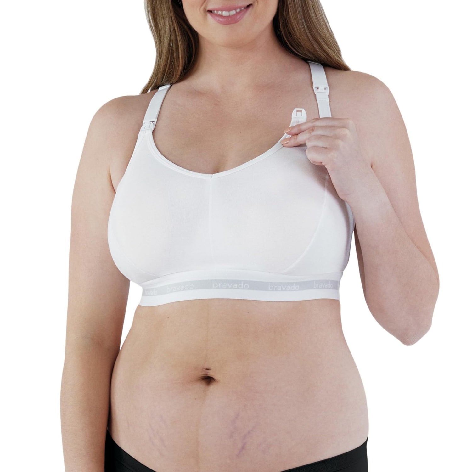 Bravado Designs Sustainable Full Cup Maternity &amp; Nursing Bra | Original | Organic Cotton &amp; Tencel™ Modal Blend | Wireless | DD/E - J Cup