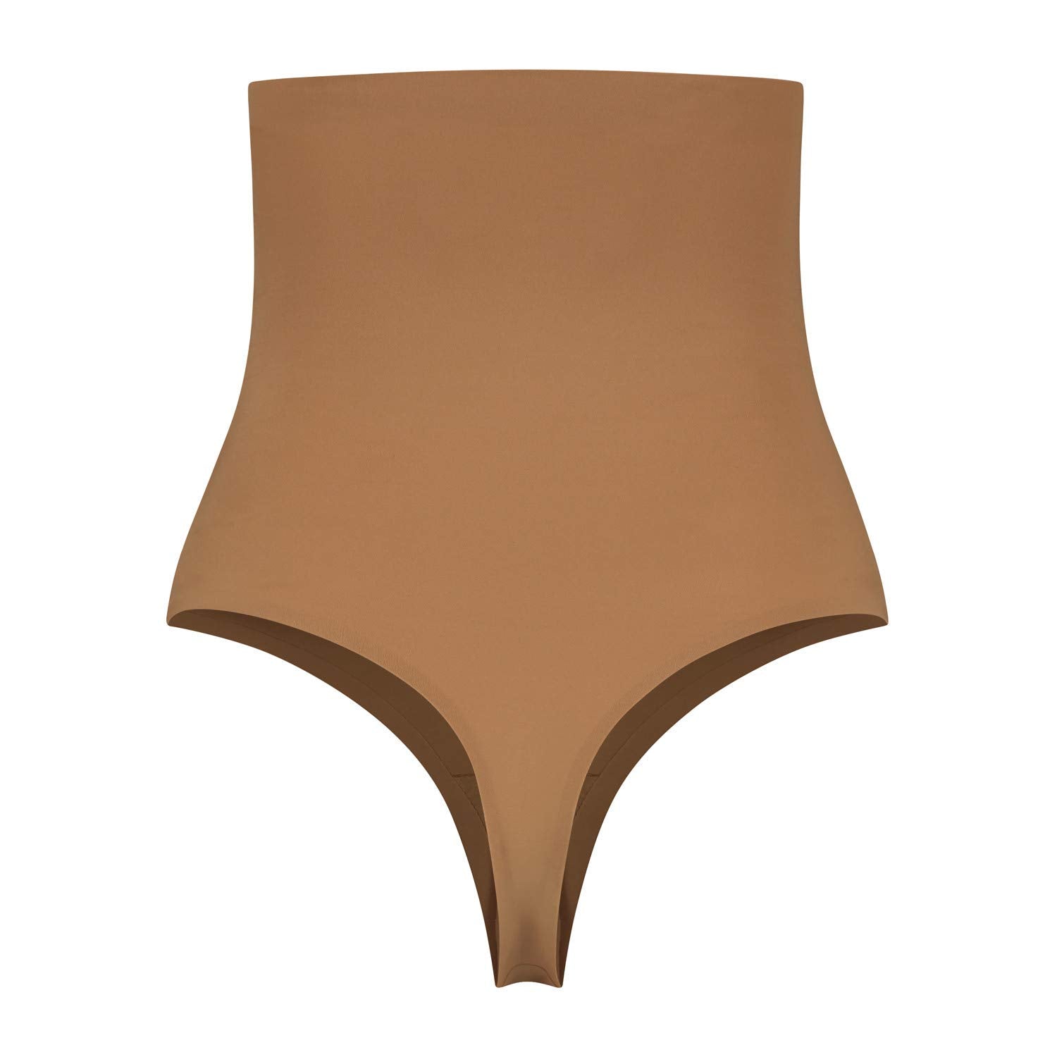 Bye Bra Invisible Thong, High Waist, Low Control, No Stitch, Cotton Gusset, Lightweight