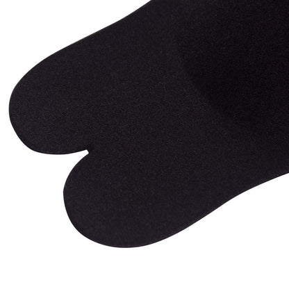 Bye Bra Fabric Pull Up Bra, Rabbit Form Adhesive Bra, Adhesive Pull Up Bra, Breast Lifting Pasties, Reusable Adhesive Nipple Covers, Black, M and XL