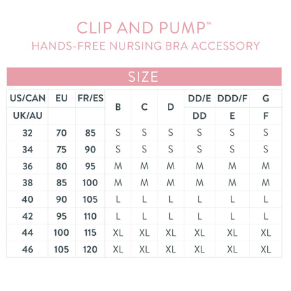 Clip and Pump™ Hands-Free Nursing Bra Accessory