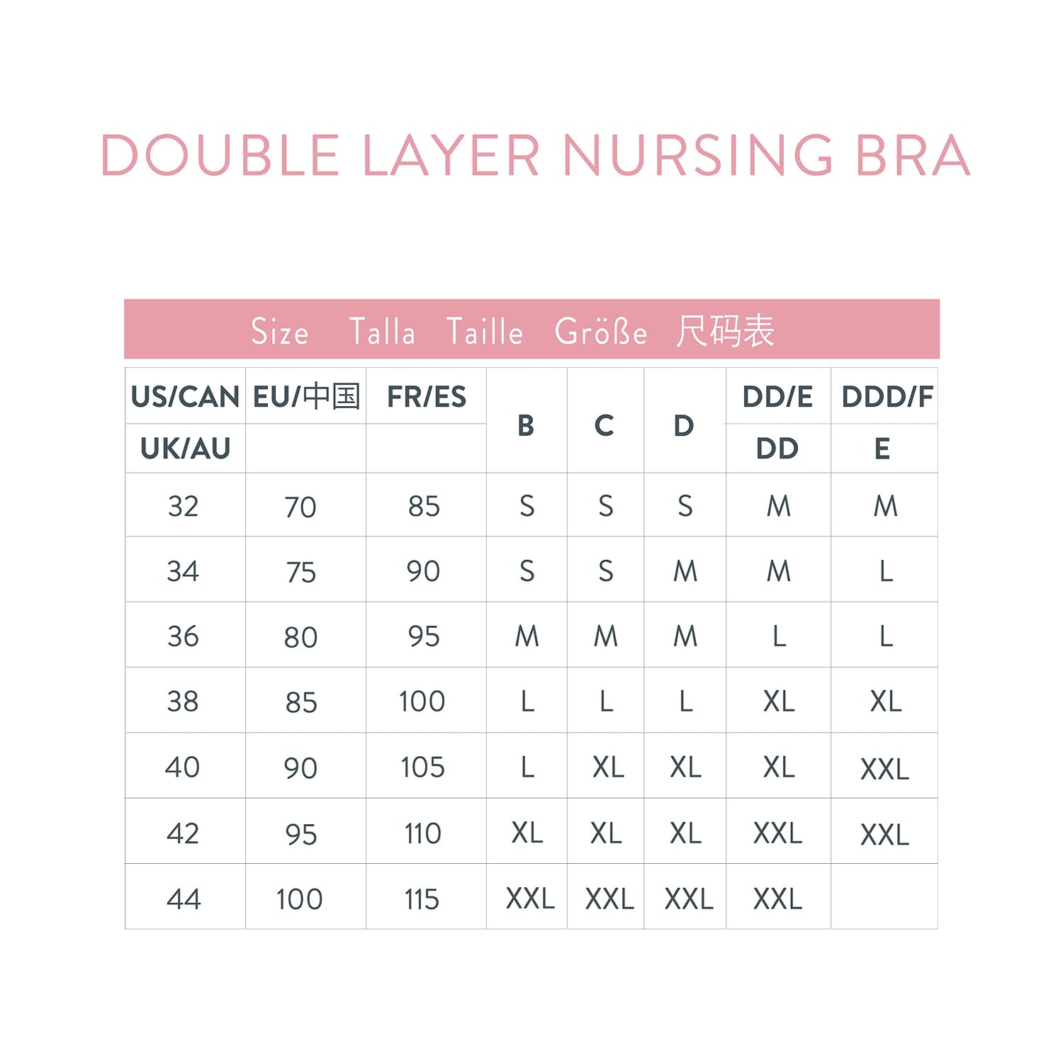 Basics by Bravado Maternity &amp; Nursing Bra Seamless Double Layer, Wirefree, Adjustable for Breastfeeding S - XXL