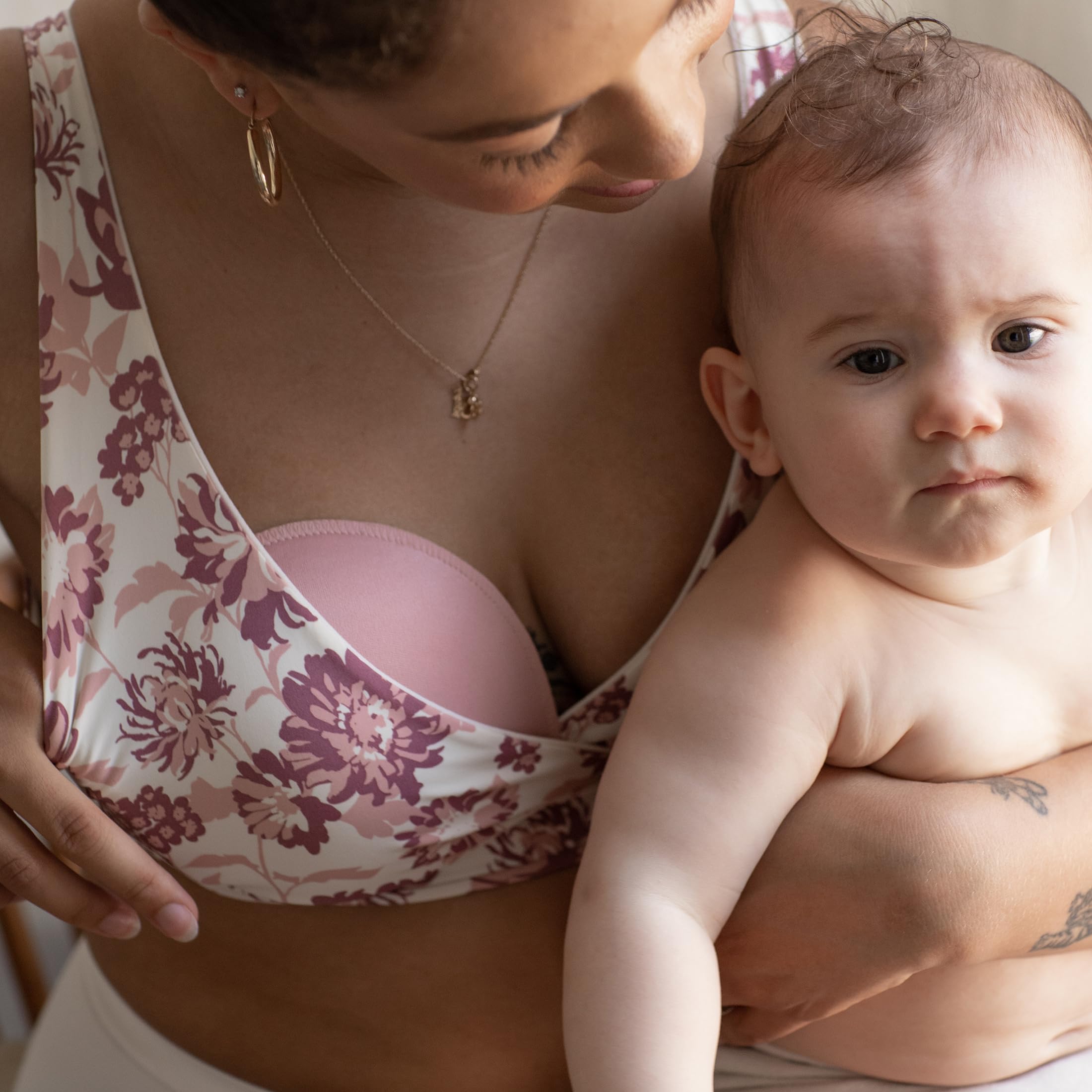 BRAVADO! DESIGNS Reusable Nursing Pads, 2 Pack Leak Resistant Absorbent Washable Breast Pads for Breastfeeding