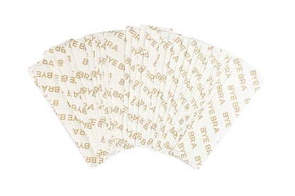 Bye Bra Extra Wide Dress Tape, 20 Pack, Transparent, 23mm x 82mm