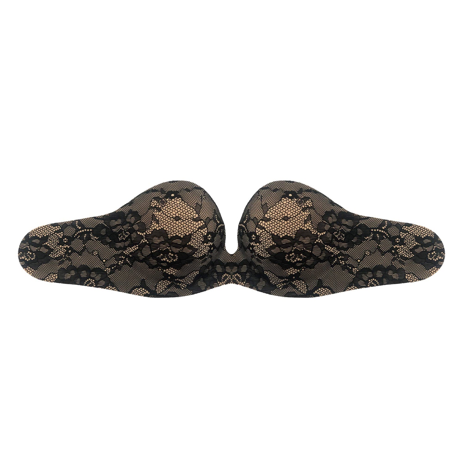 Bye Bra Adhesive Gala bra with lace detailing, Self-adhesive Strapless Cleavage Push up Bra, for any backless outfit, Underwired Stick on Bra, Cup sizes: A-E (Cup B)