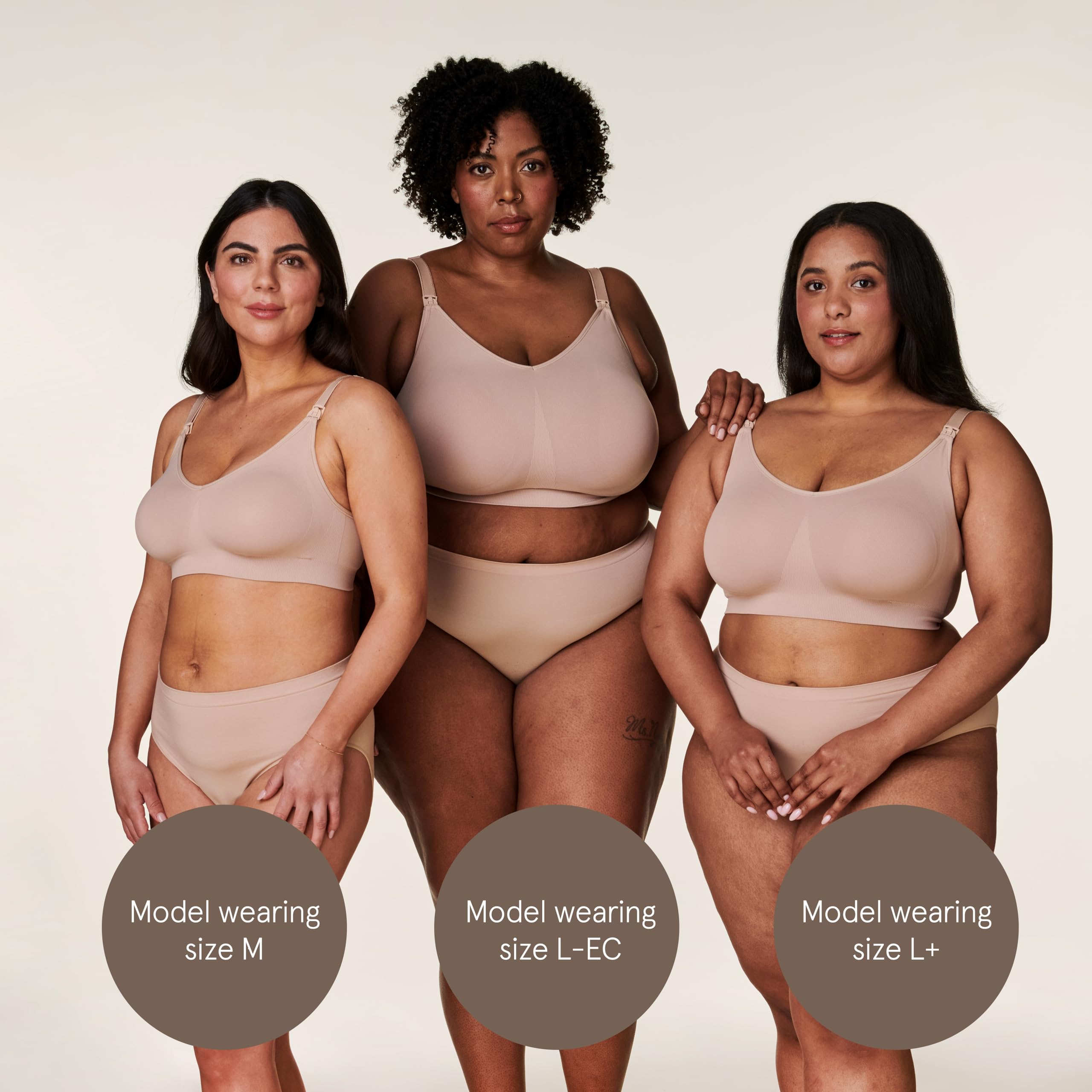Bravado Designs Body Silk Seamless Nursing Bra for Breastfeeding, Extended Cup Wireless Maternity Bra