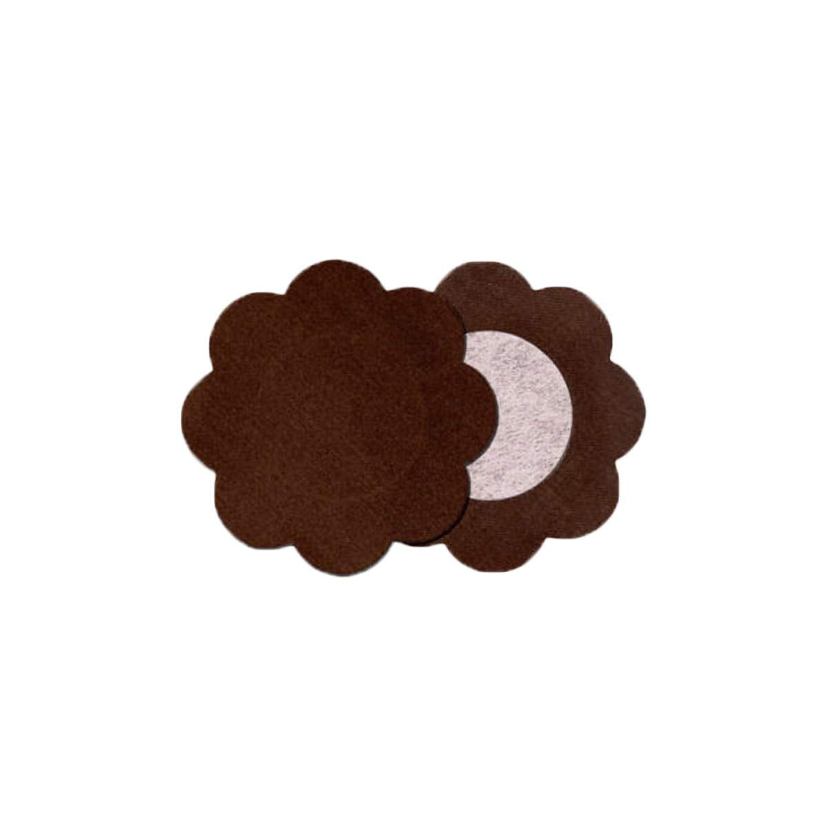 Bye Bra Women's Satin Nipple Covers Breast Petals, Brown, 30 x 30 x 2 cm