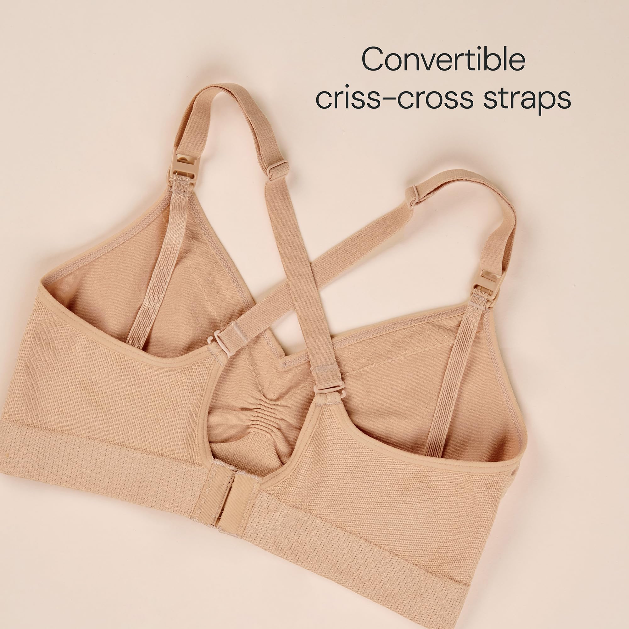 Basics by Bravado Women's Comfort Maternity Bra and Nursing Bra Adjustable, Seamless