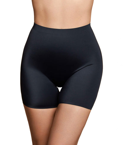 Bye Bra Invisible Shorts, Seamless Shapewear, light tummy control knickers, Smooth Shaping Comfortable Underwear, Anti-chafing shorts, Nude and Black, S-XL (Black, XL)