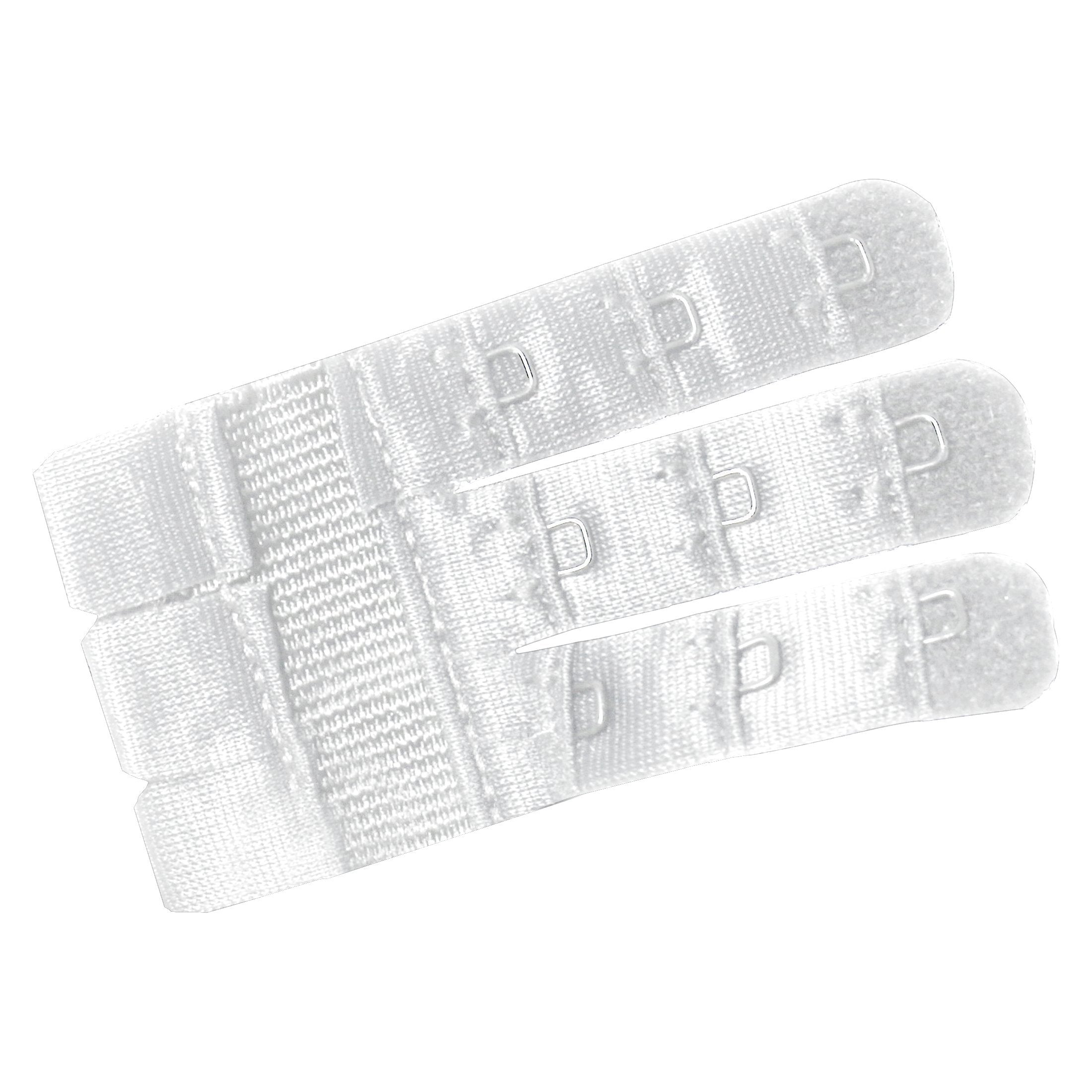 Bye Bra Bra Extenders With 3-Hook, Extends Bra Up To 8cm, Soft Edges, 3 Colors/Packaging, Beige, Black, White