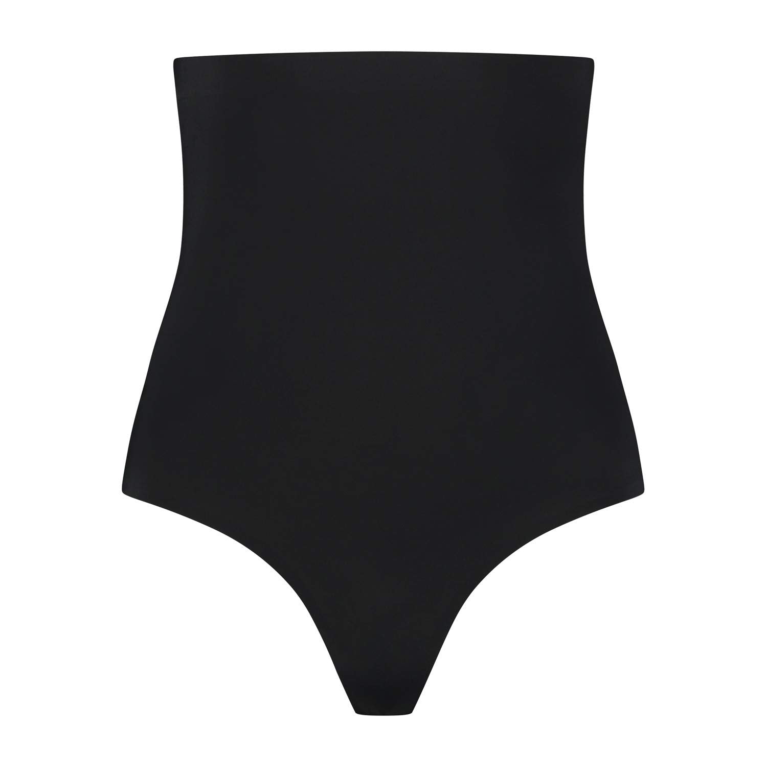 Bye Bra Invisible Thong, High Waist, Low Control, No Stitch, Cotton Gusset, Lightweight