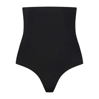 Bye Bra Invisible Thong, High Waist, Low Control, No Stitch, Cotton Gusset, Lightweight